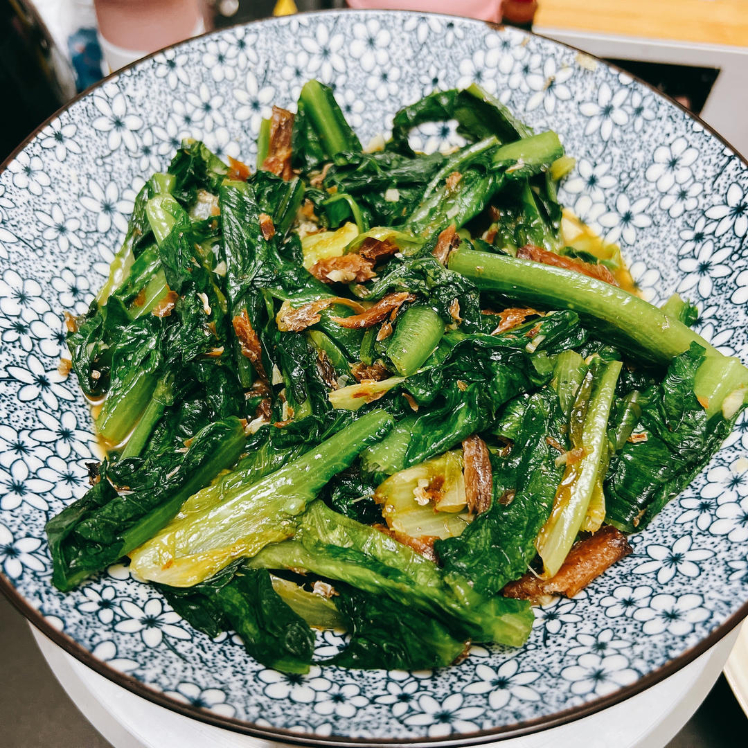 豆鼓鲮鱼油麦菜