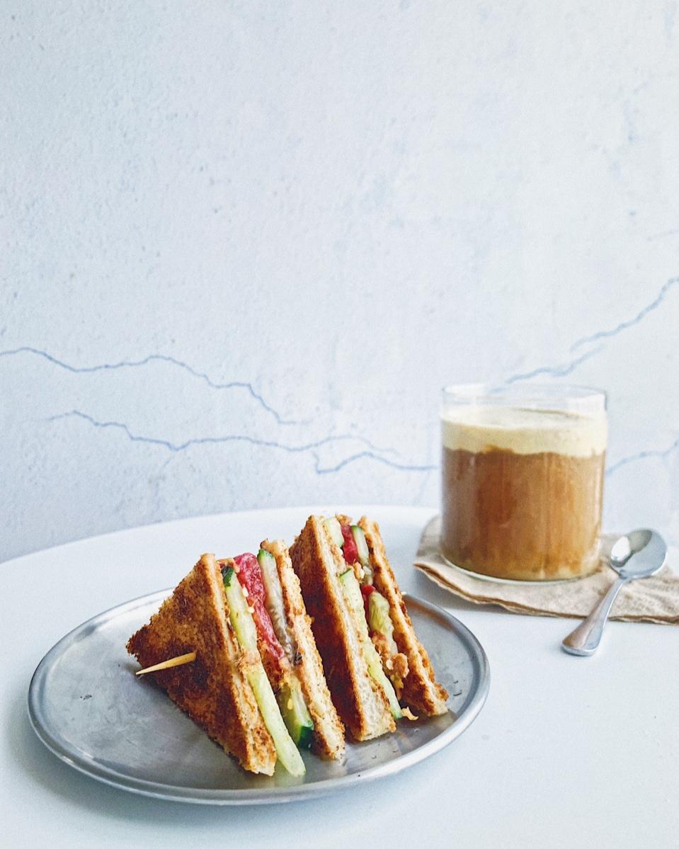 火腿芝士蛋三文治