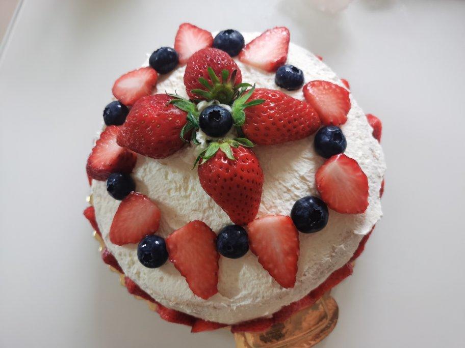 6寸 水果生日蛋糕 ——附带淡奶油打发程度