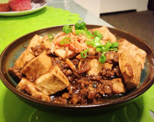 虾皮肉末焖豆腐