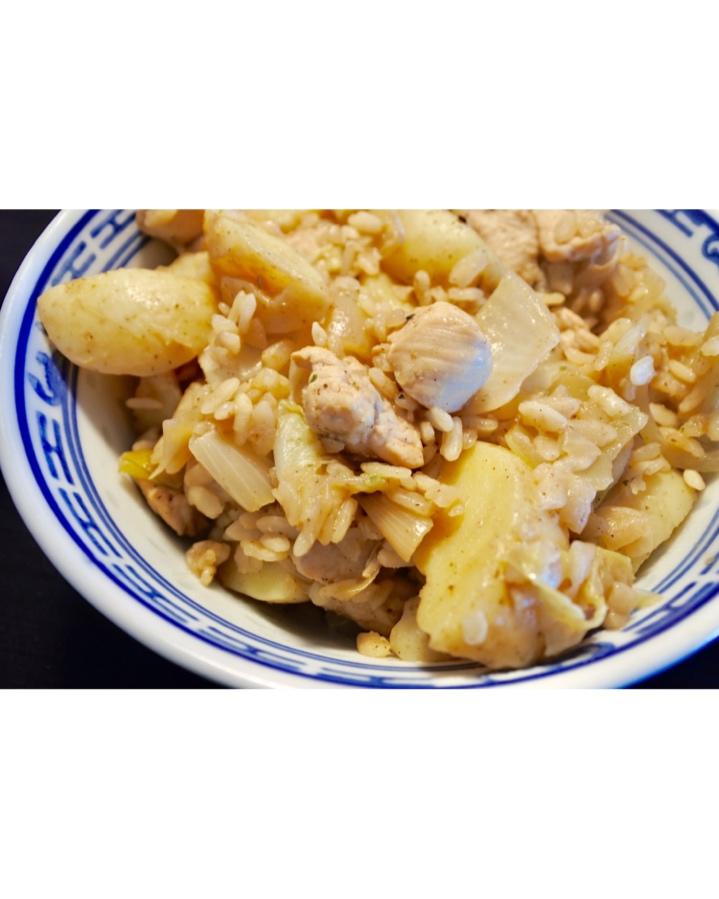 【健康三餐】香喷喷孜然鸡肉闷饭