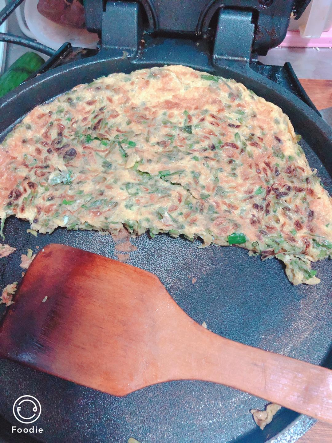 槐花鸡蛋饼的做法