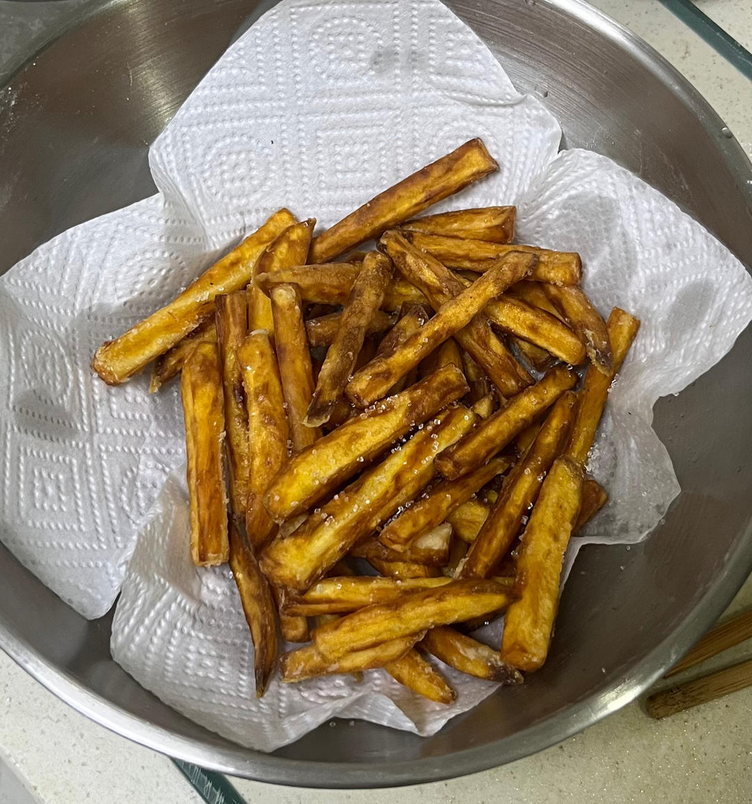 自制炸红薯条（比外边卖的更好吃）