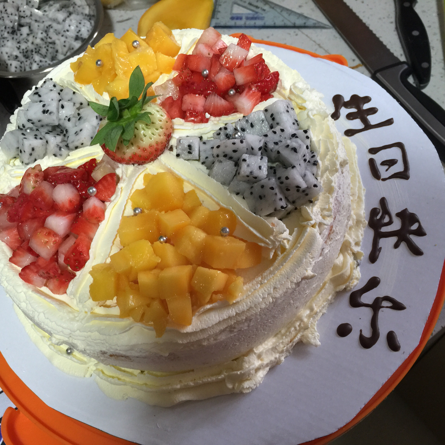 超好记八寸戚风蛋糕（后蛋法）