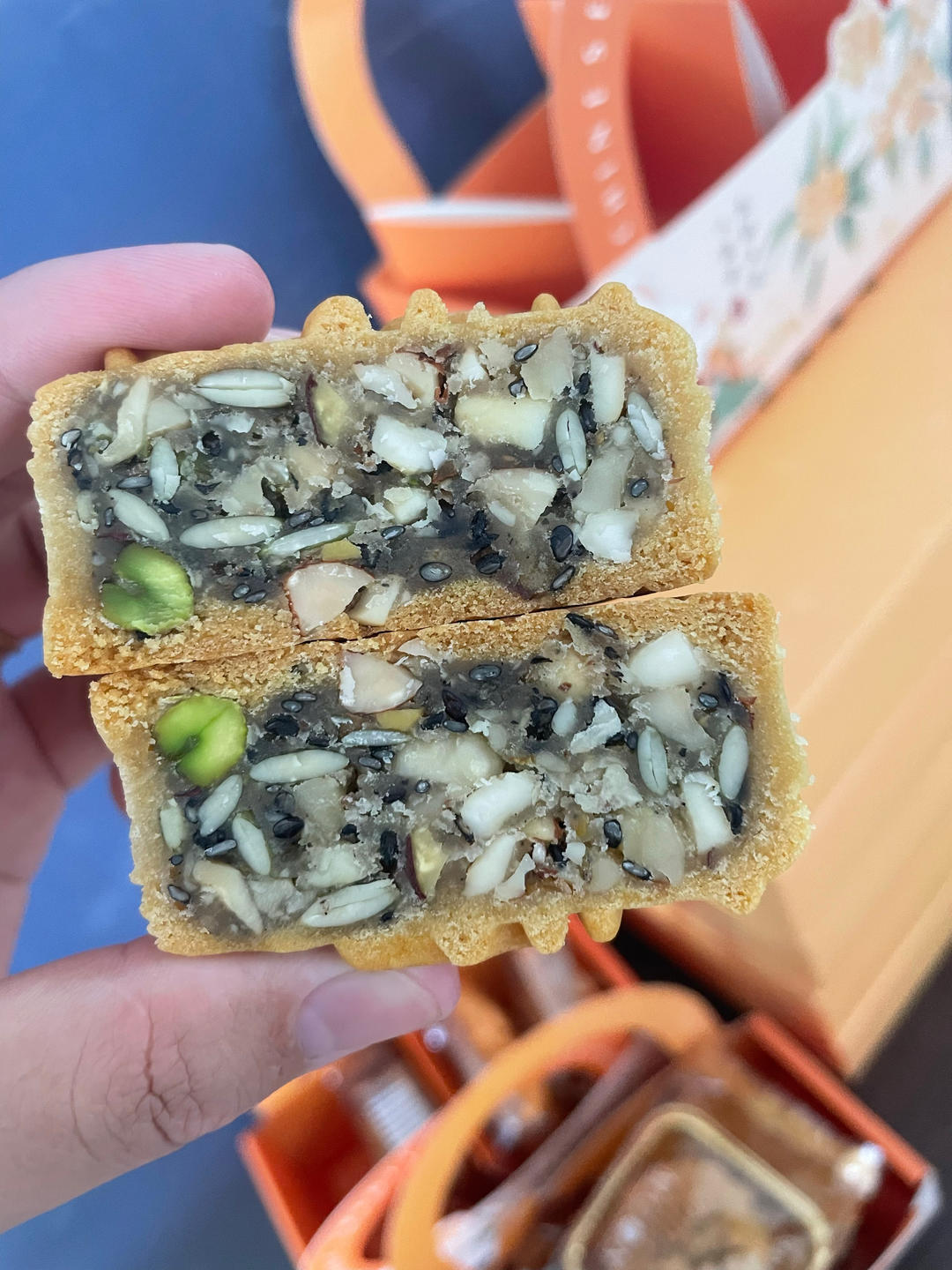 ❗️五仁🥮月饼馅—制作简单快手，口感好，回油快