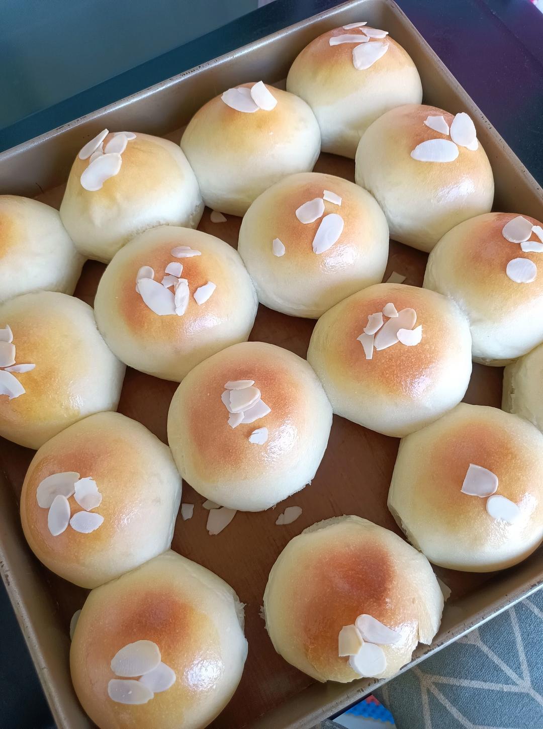 鲜奶油小餐包（一次发酵）