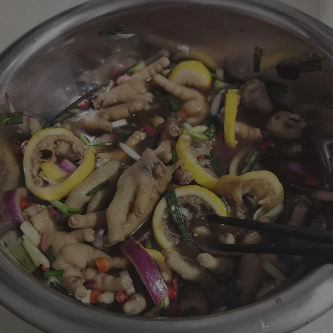 🍋柠檬百香果🌶️酸辣网红鸡爪