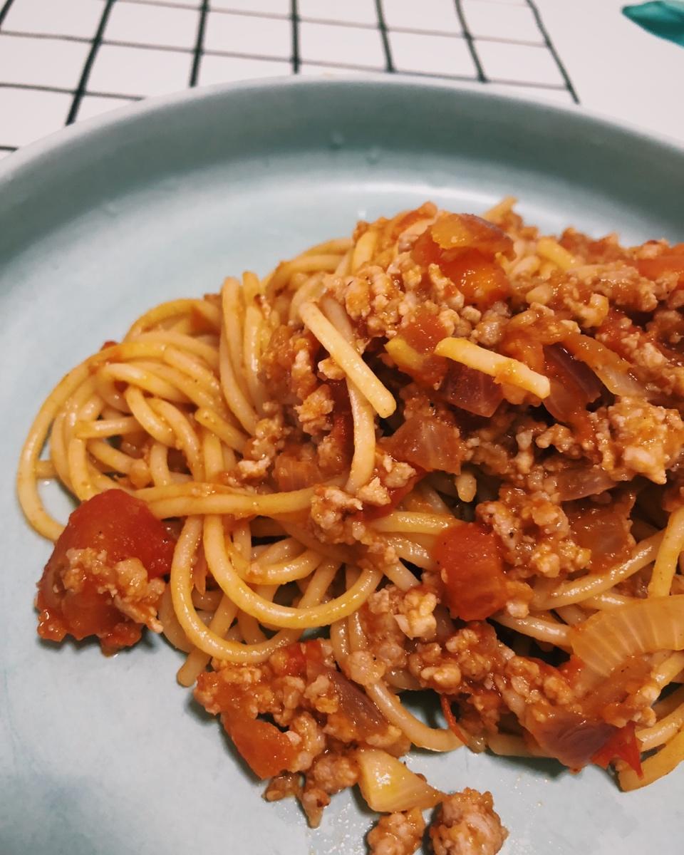 番茄肉酱意大利面