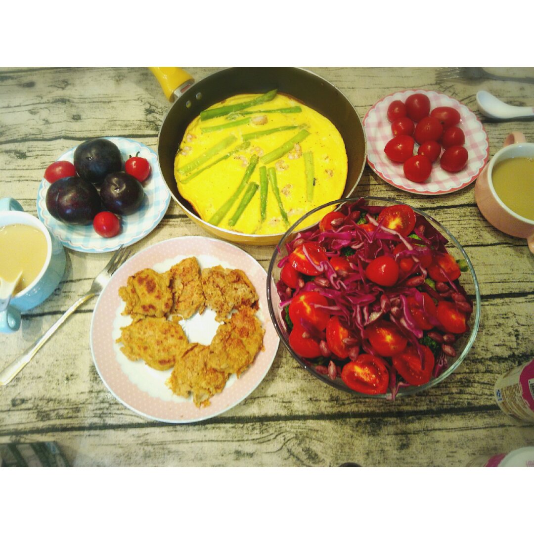 芦笋虾仁早餐蛋饼