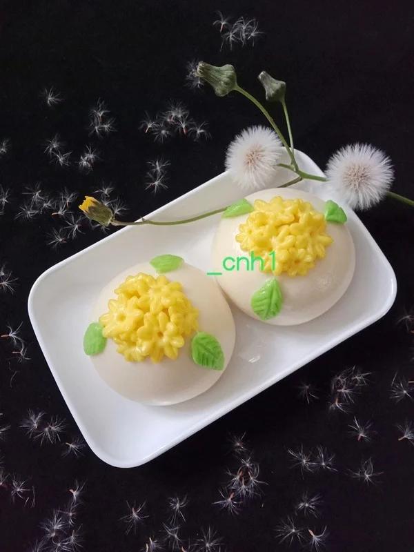 清新桂花包 *花儿馒头257