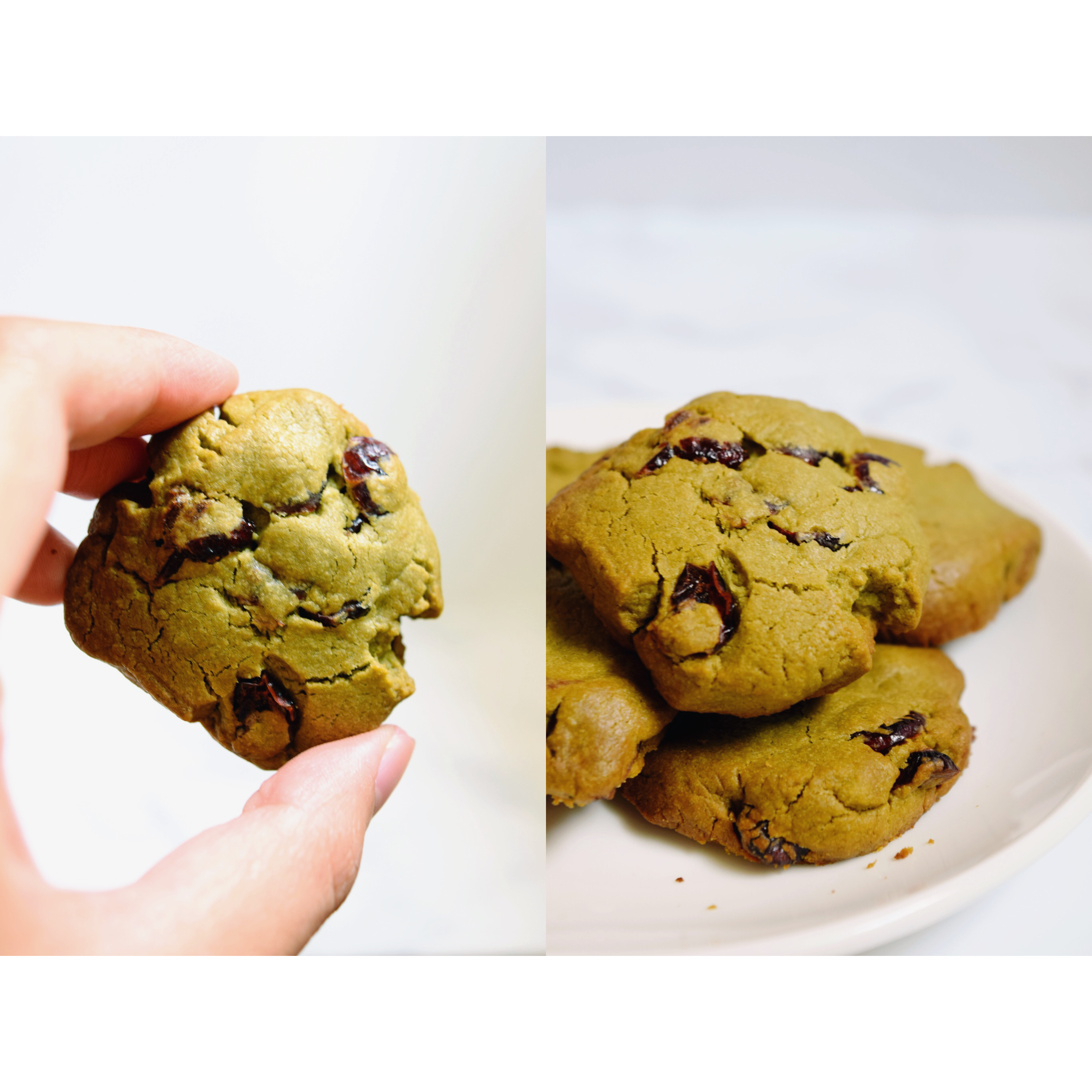 抹茶蔓越莓饼干
