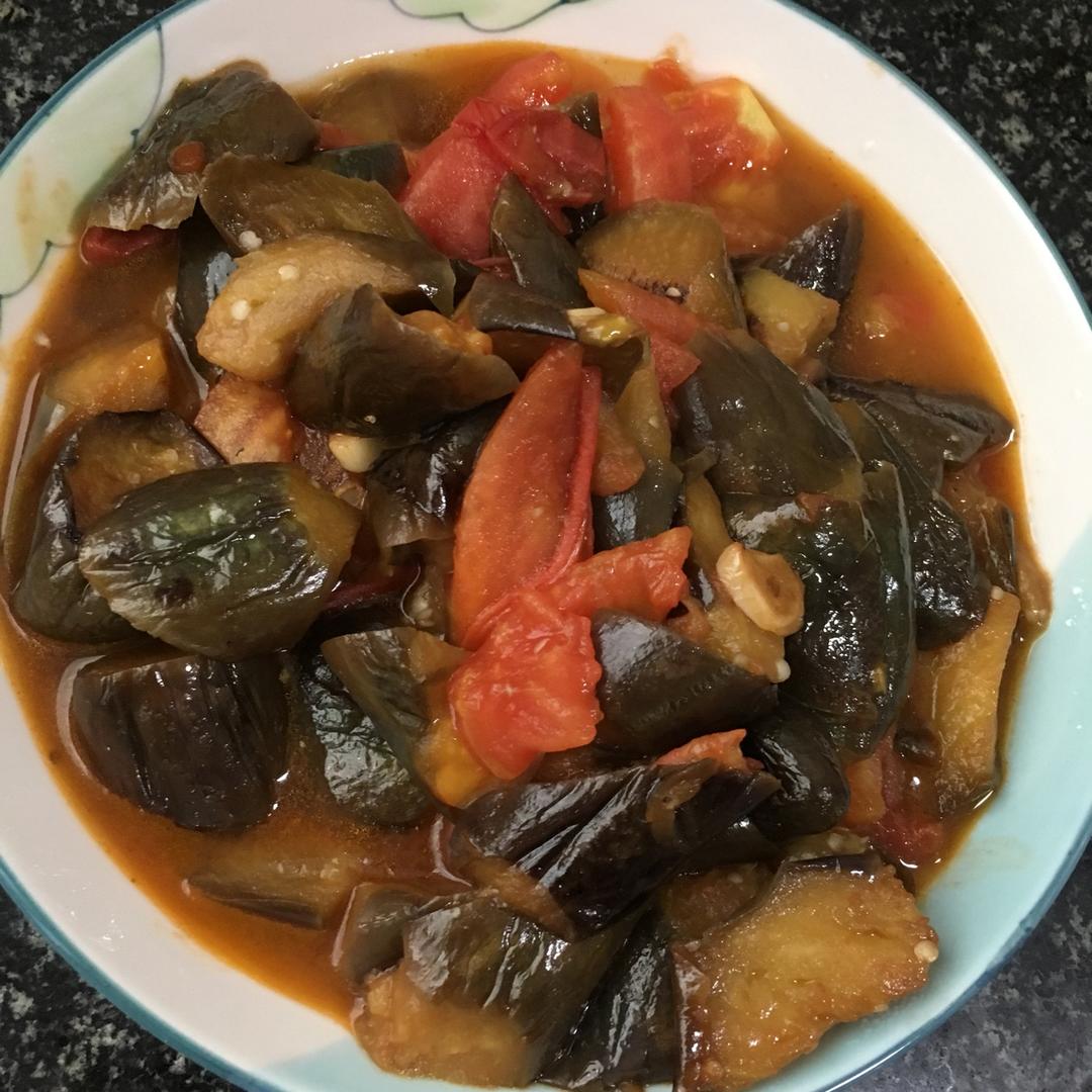 西红柿烧茄子