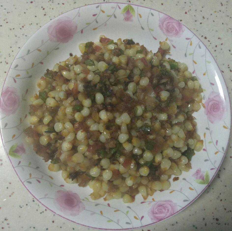 玉米炒肉末【超级下饭的快手家常菜】