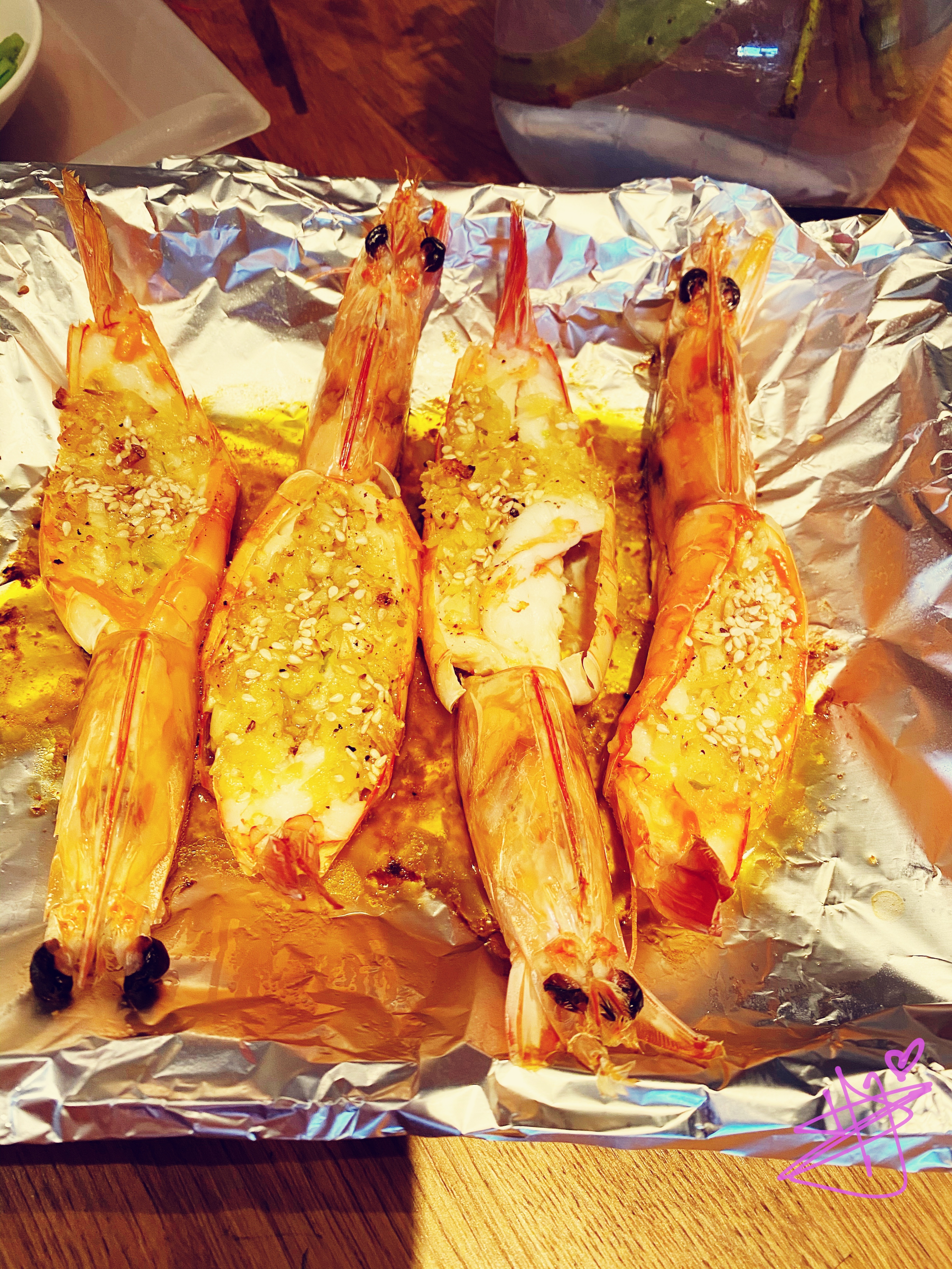 黄油蒜蓉焗大虾的做法