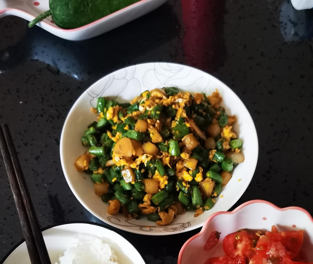 豆角炒蛋超级下饭菜，不好吃算我输
