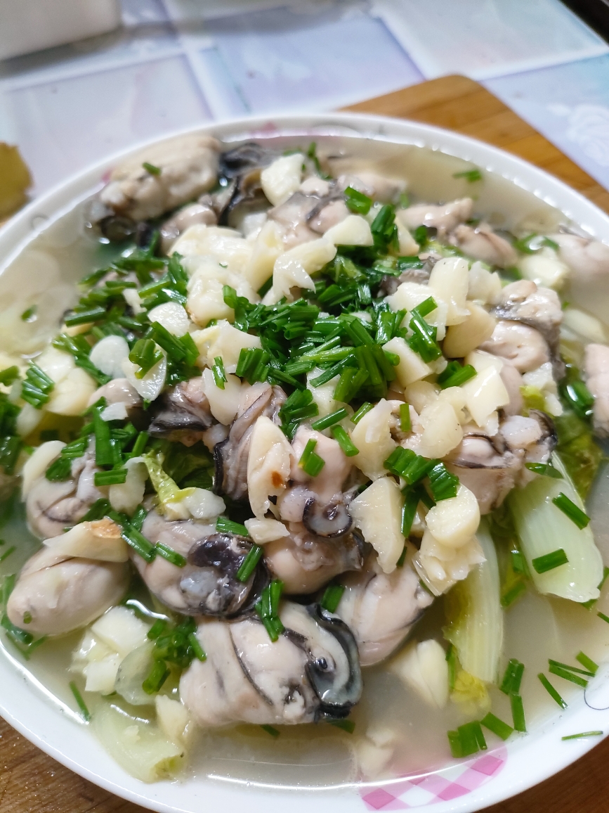 生蚝烩小白菜