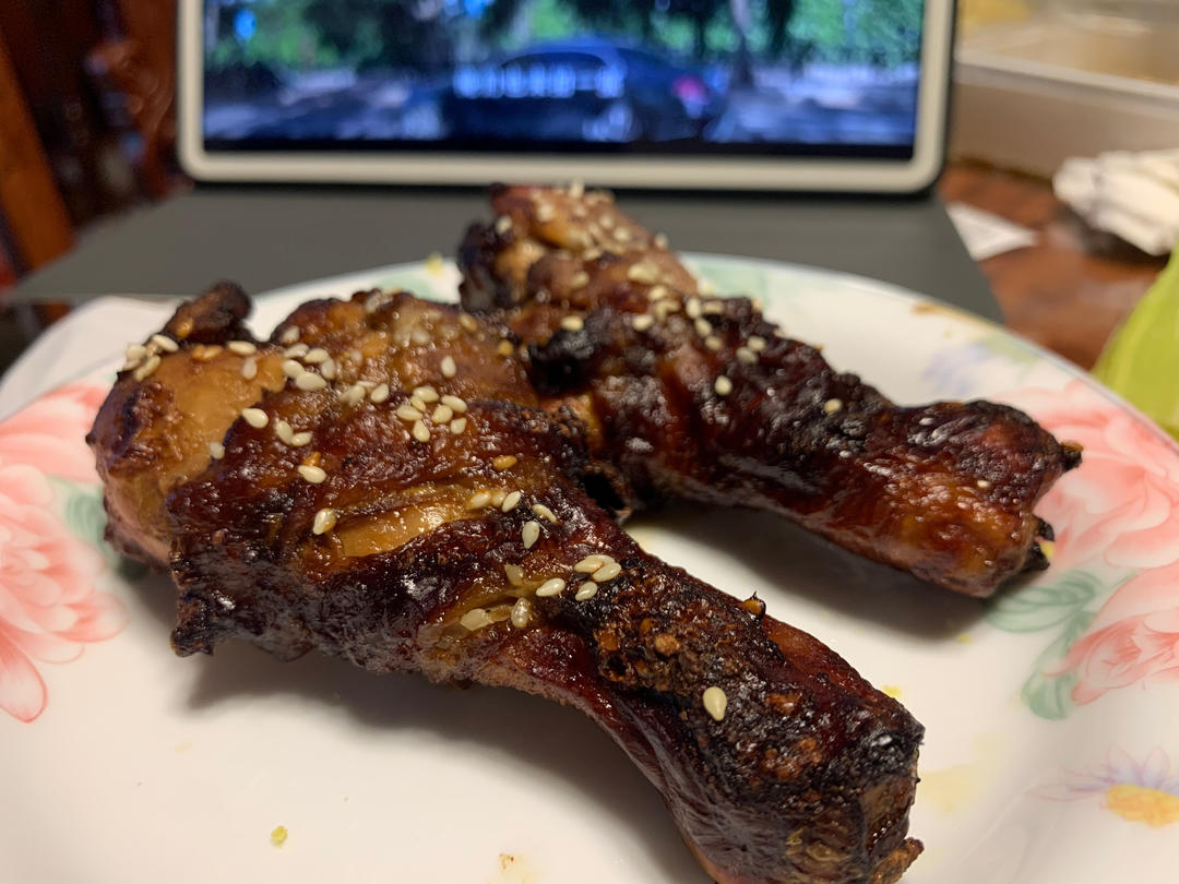 空气炸锅炸鸡腿，好吃到同事都来要教程