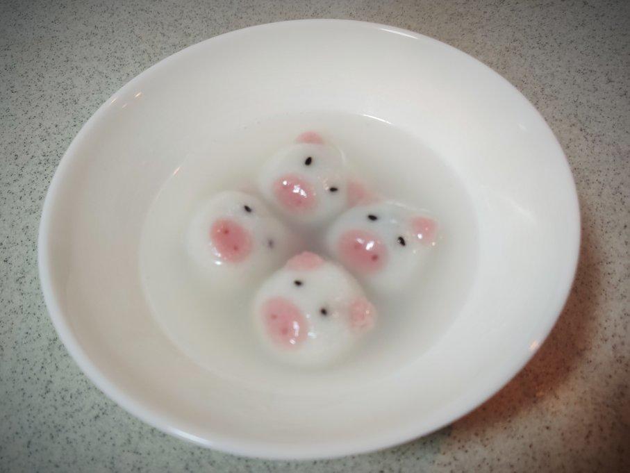 元宵节快乐！萌萌哒小猪汤圆，好看又好吃~