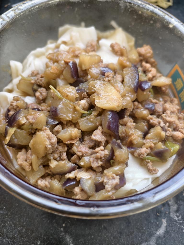 茄丁肉酱打卤面