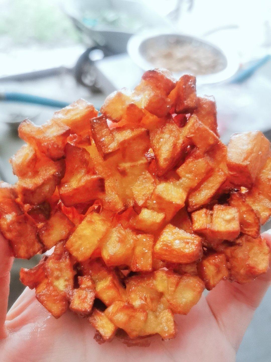 ㊙️街边小吃‼️红薯烙‼️充满甜蜜的回忆