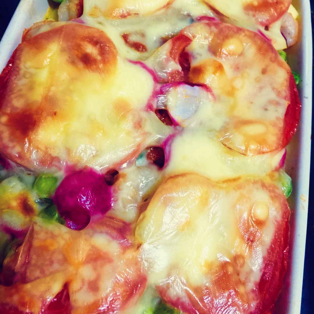 【Let's Brunch!】菠菜番茄虾仁烤蛋 Spinach Tomato and Shrimp Egg Bake
