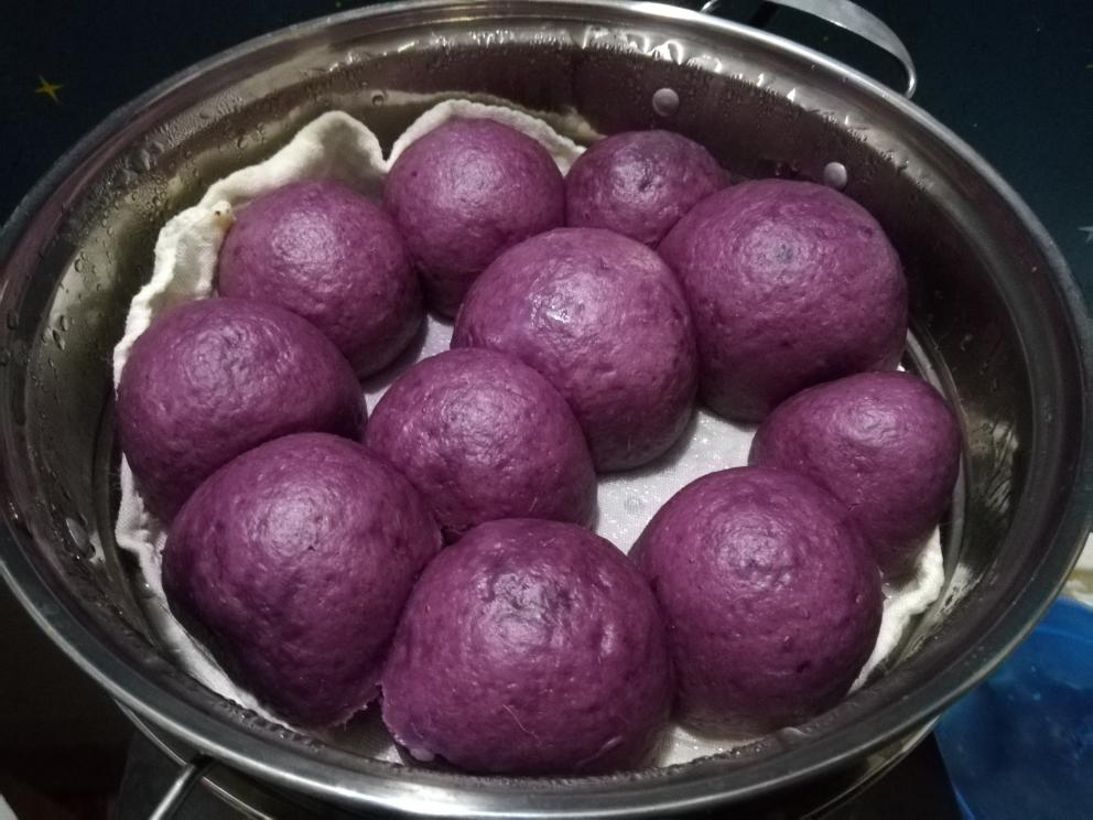 孩子超爱吃的紫薯馒头的做法