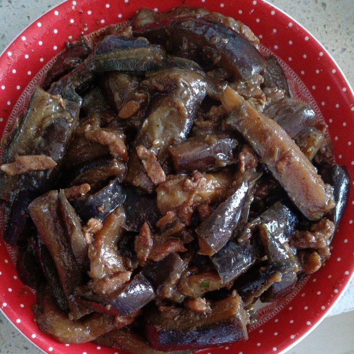 不用油炸超省油的鱼香肉末茄子煲