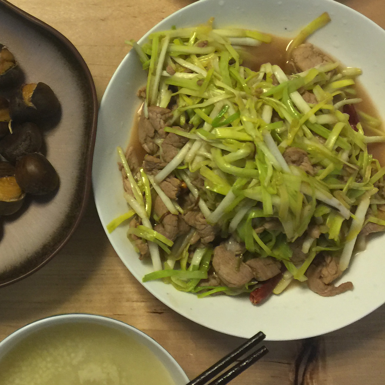 韭黄炒肉丝