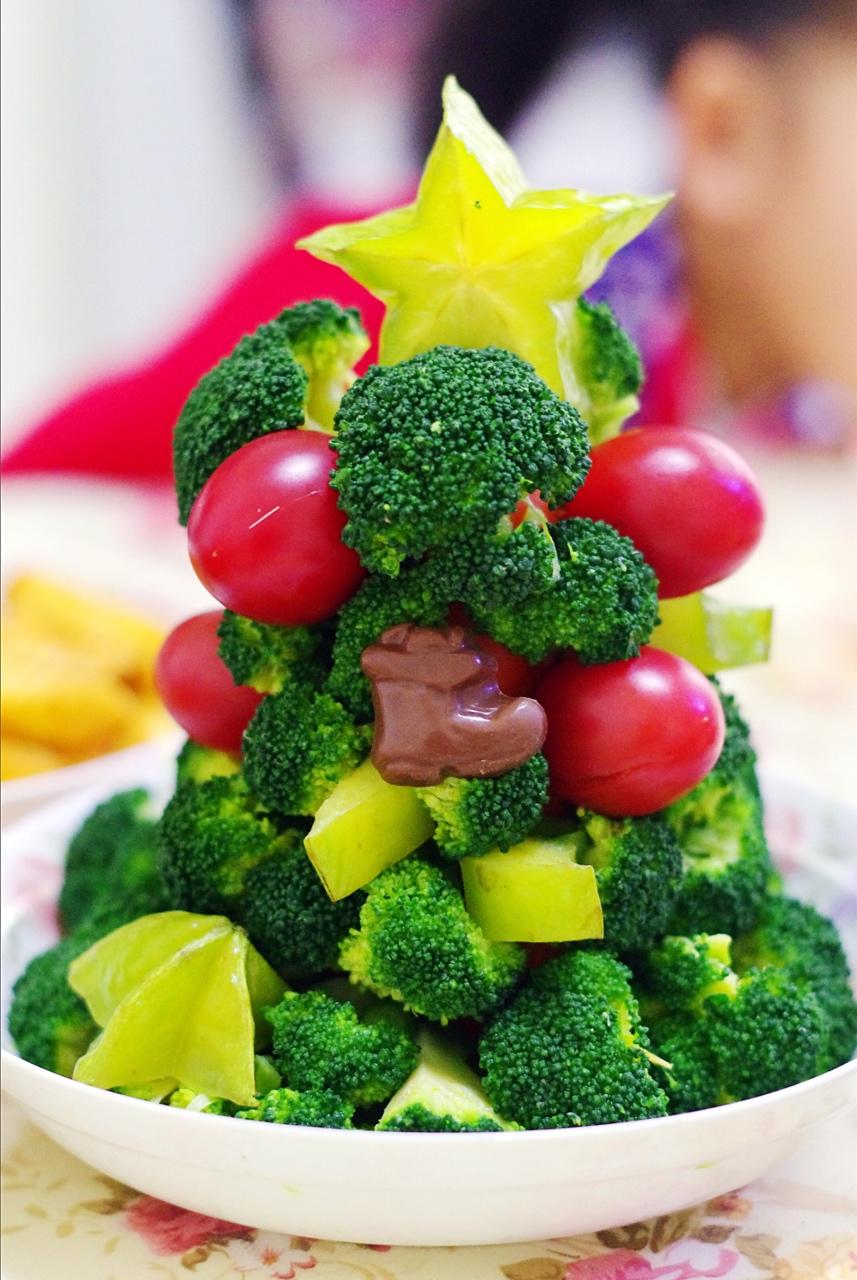 dream喵喵做的西兰花圣诞树