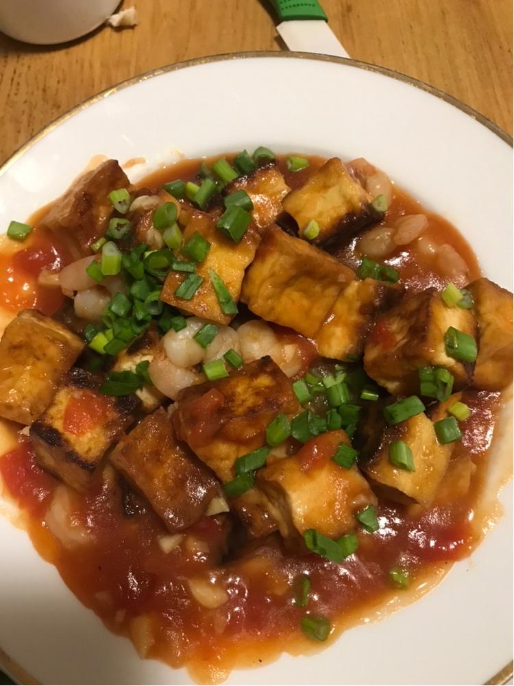 虾仁番茄烧豆腐