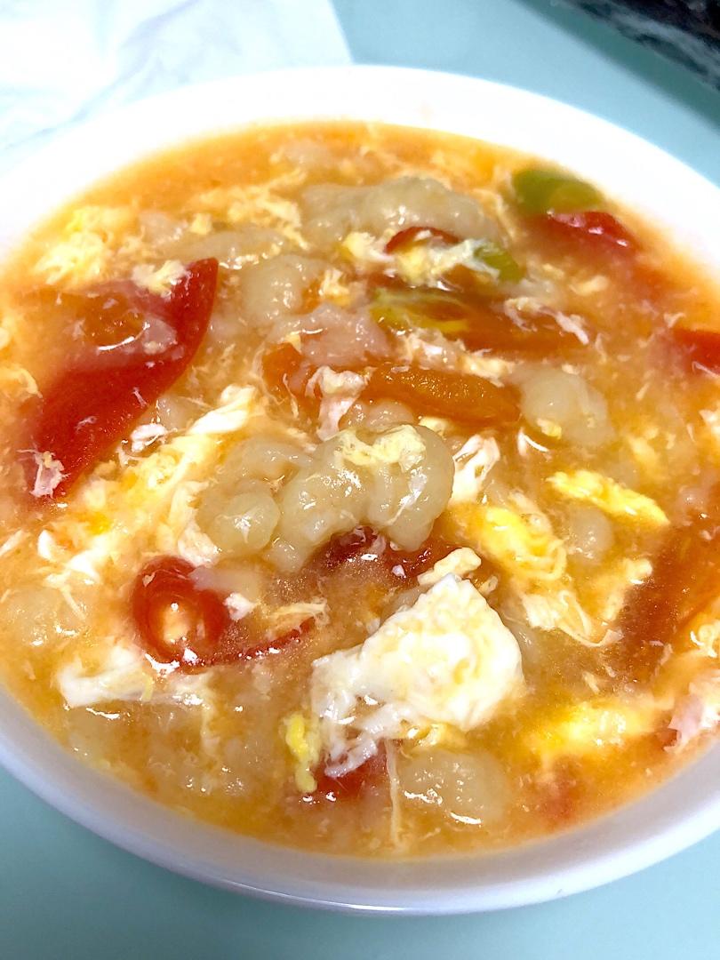 蕃茄鸡蛋面疙瘩