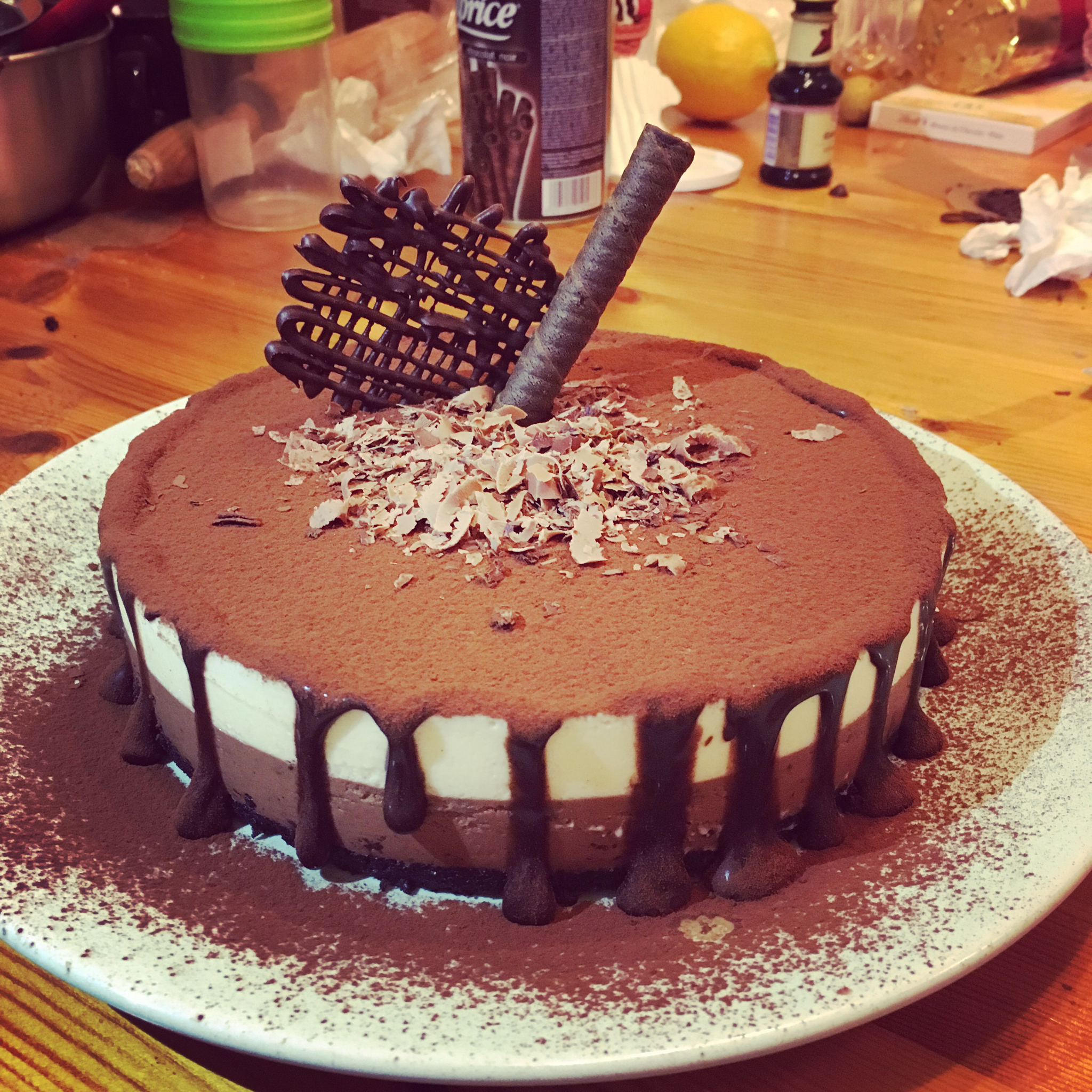 黑白巧克力慕斯蛋糕