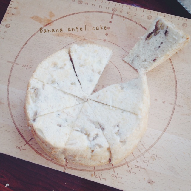 花呢香蕉天使蛋糕 （无油）