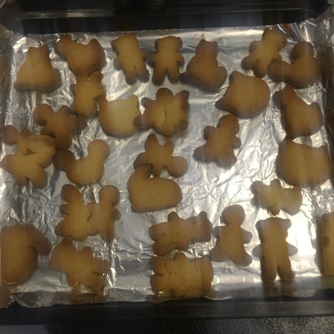 卡通黄油饼干