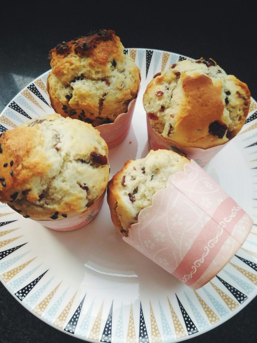 少女心的香蕉蔓越莓玛芬