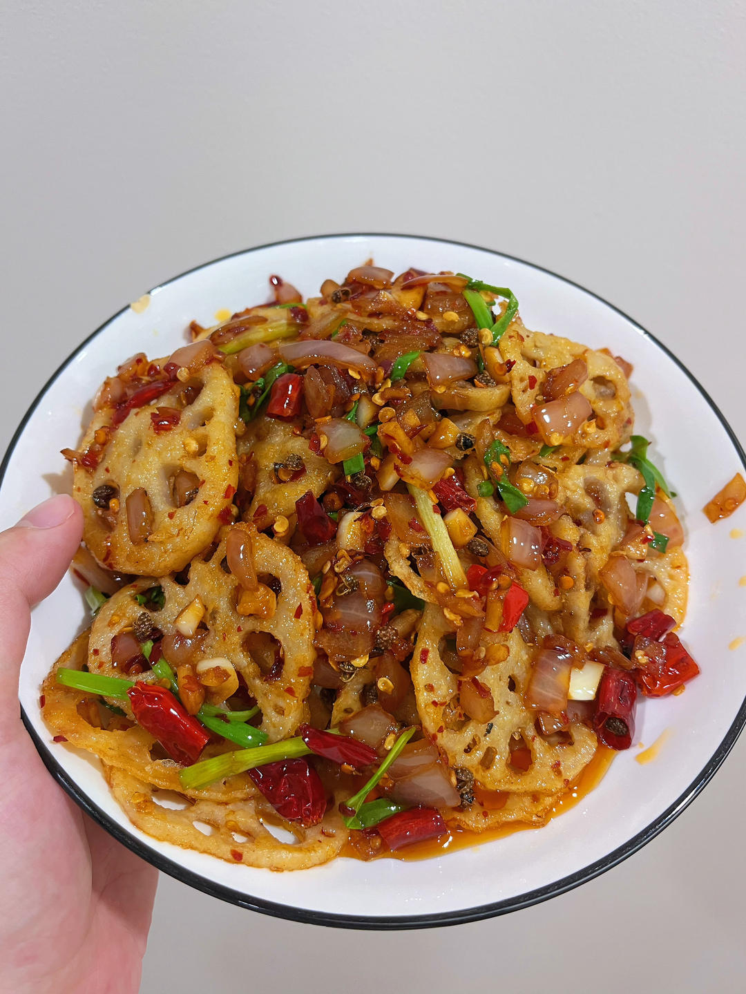 干锅香辣藕片（炸食，小吃菜）