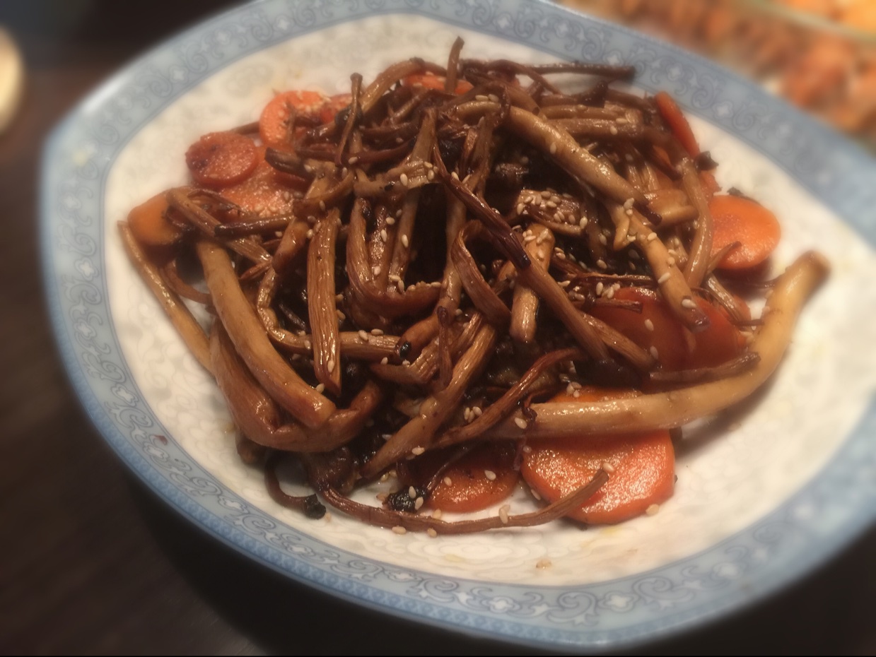 干煸茶树菇