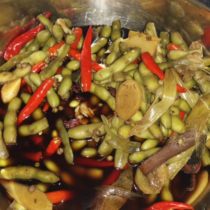 卤毛豆
