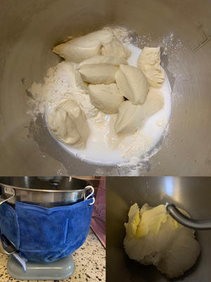 复古老奶油面包的做法 步骤2
