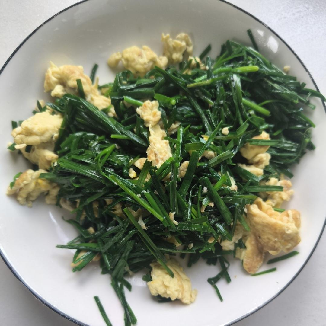 韭菜炒鸡蛋——三分钟快手下饭菜 掌握火候的秘诀