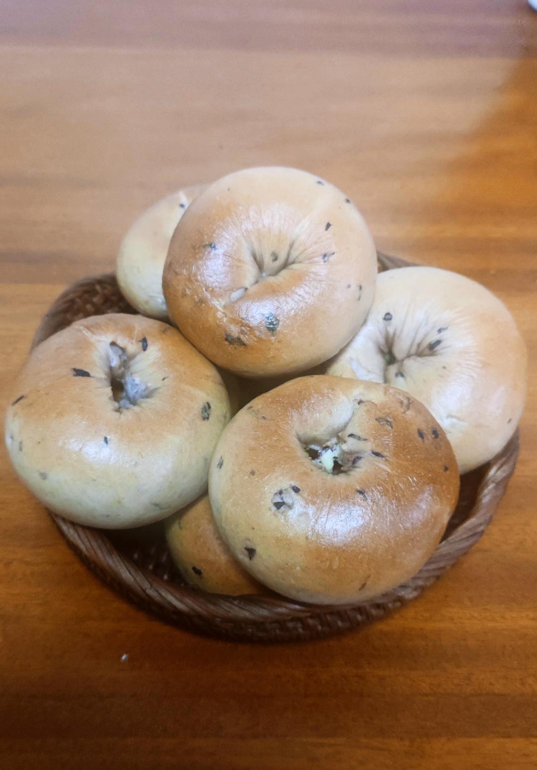 蓝莓乳酪贝果🥯越嚼越香🔥这个配方绝了