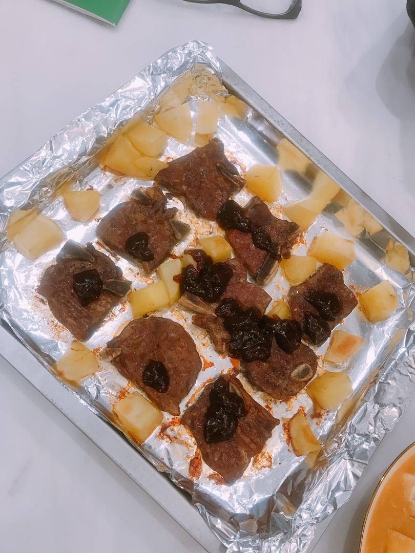 烤箱版烤牛排                          （不用洗灶台咯）