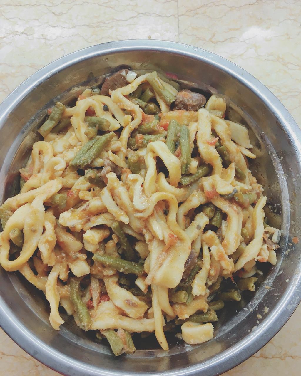 堂妈小厨——豆角番茄焖面