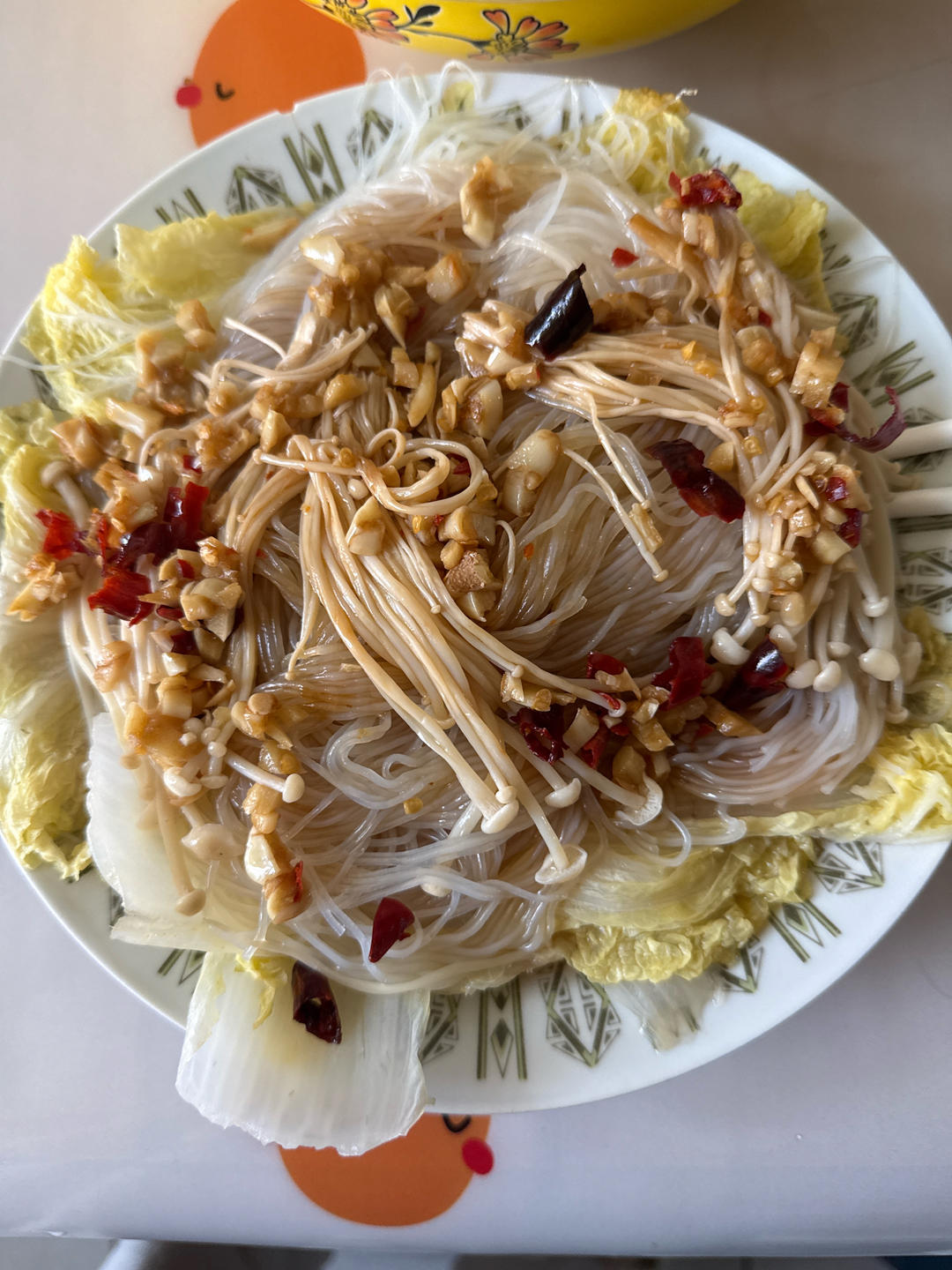 懒人下饭神器，蒜蓉蒸粉丝金针菇娃娃菜