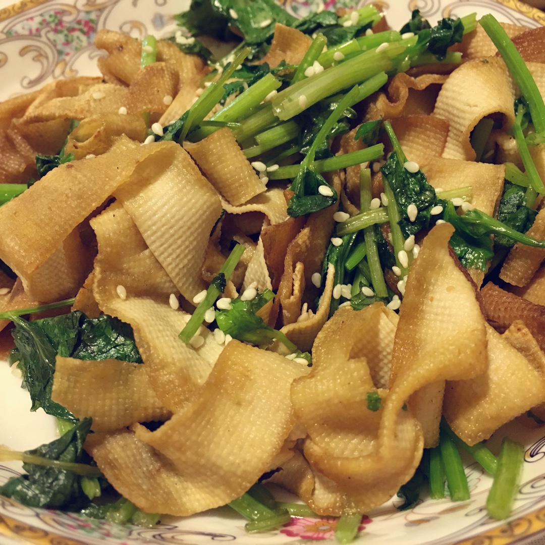 香菜豆皮