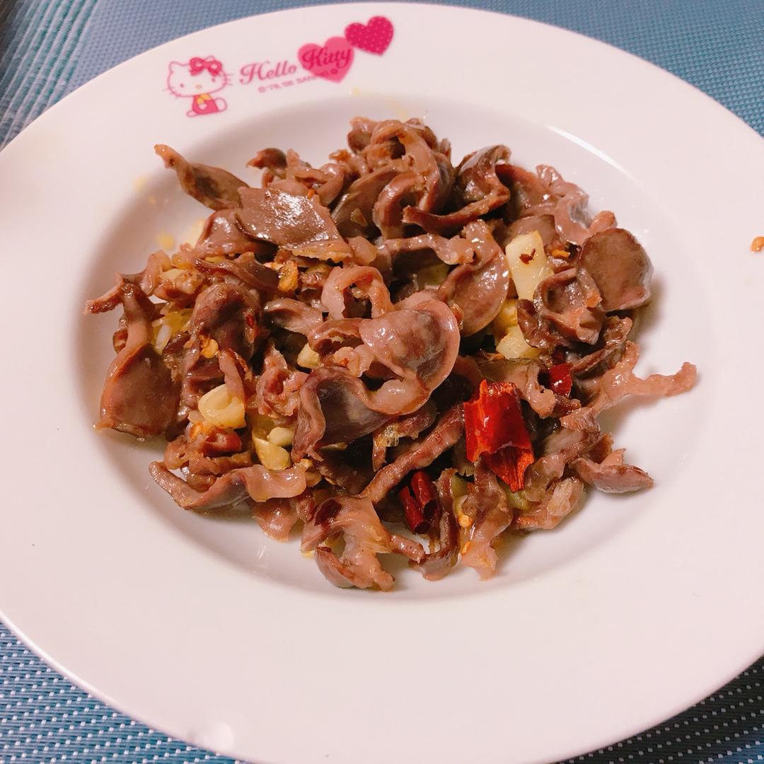 爆炒鸡胗