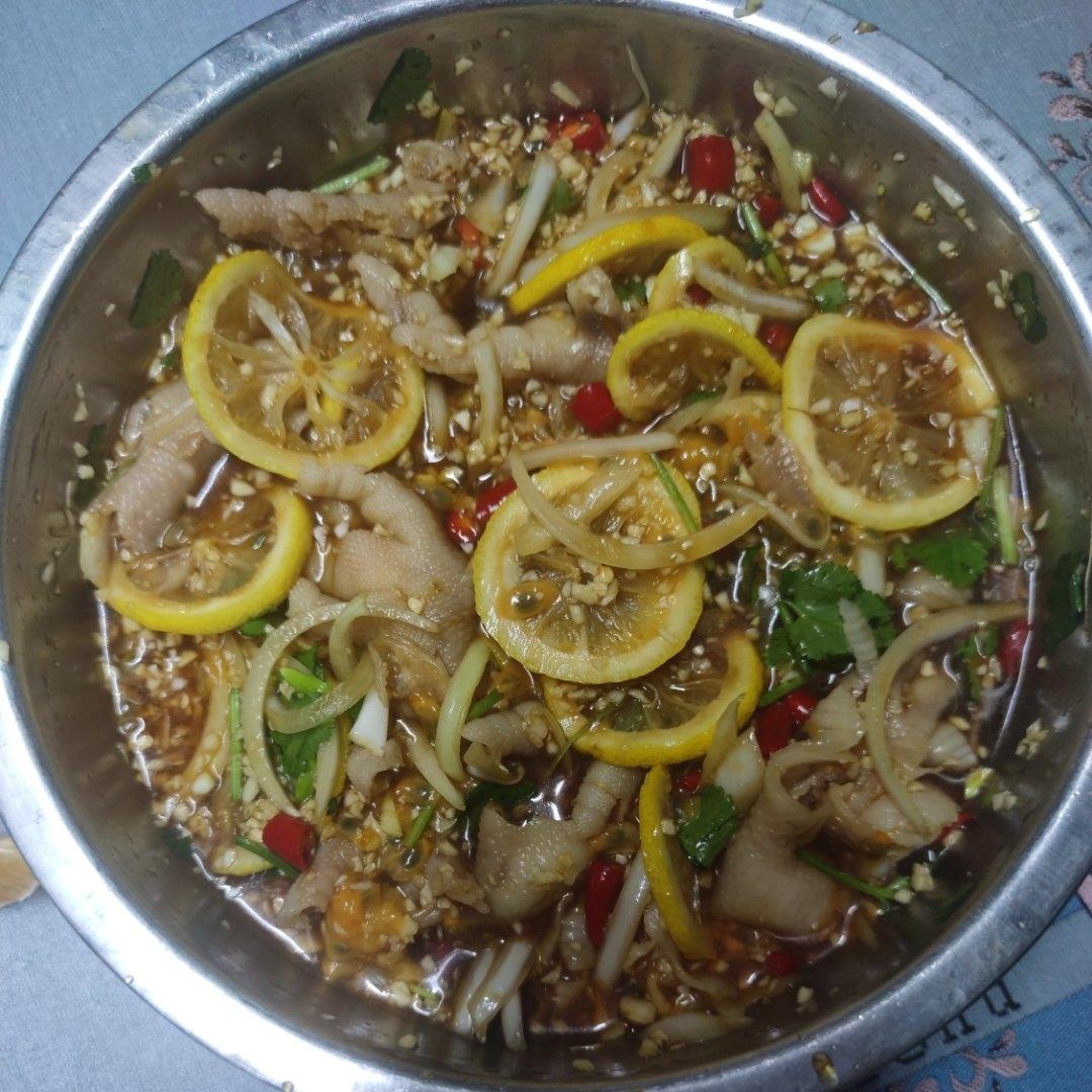 🍋柠檬百香果🌶️酸辣网红鸡爪