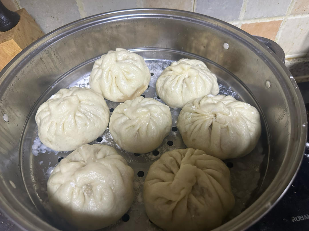 东北酸菜猪肉馅大包子