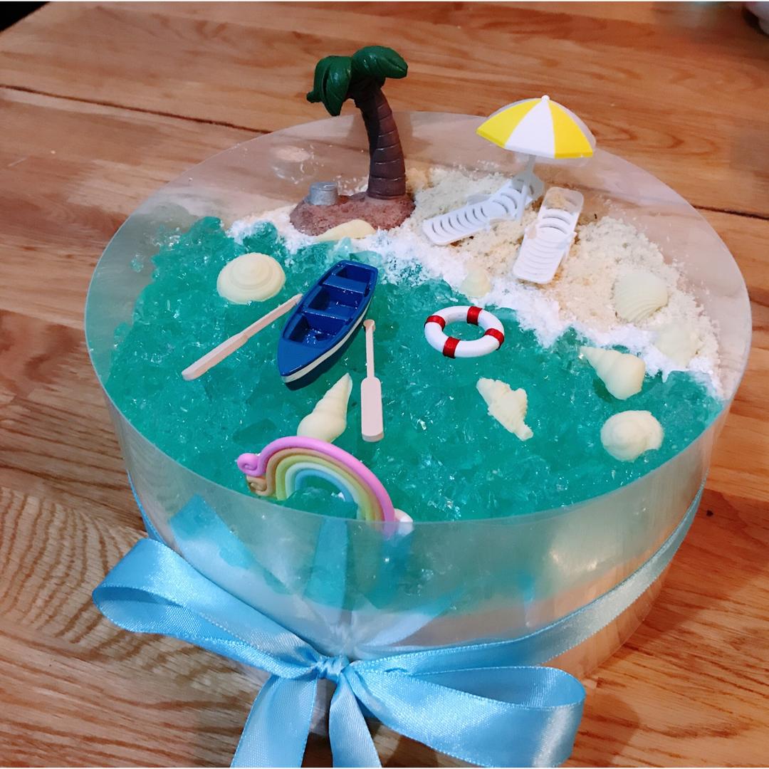 海洋酸奶慕斯蛋糕——乐众缤纷夏日烘焙大赛获奖作品