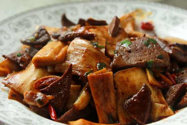 王光光光光做的猪肝炒杏鲍菇